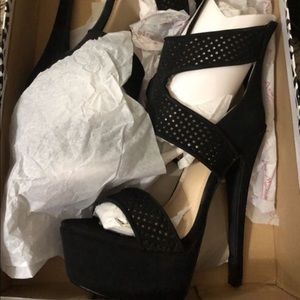 Black high heels
